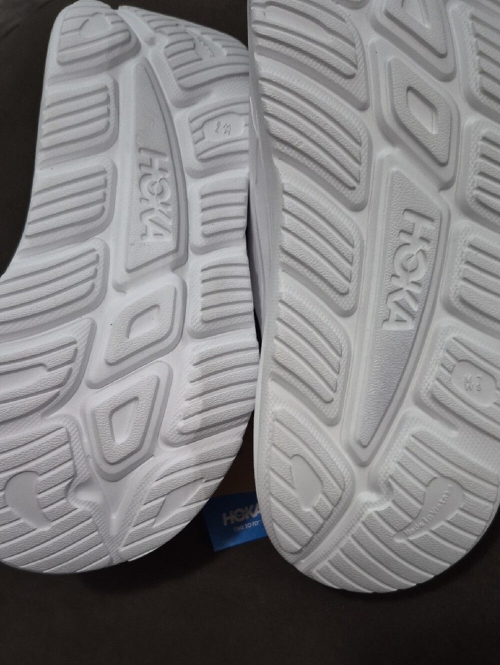 Hoka White Cushioned Slide Sandals - Picture 6 of 6